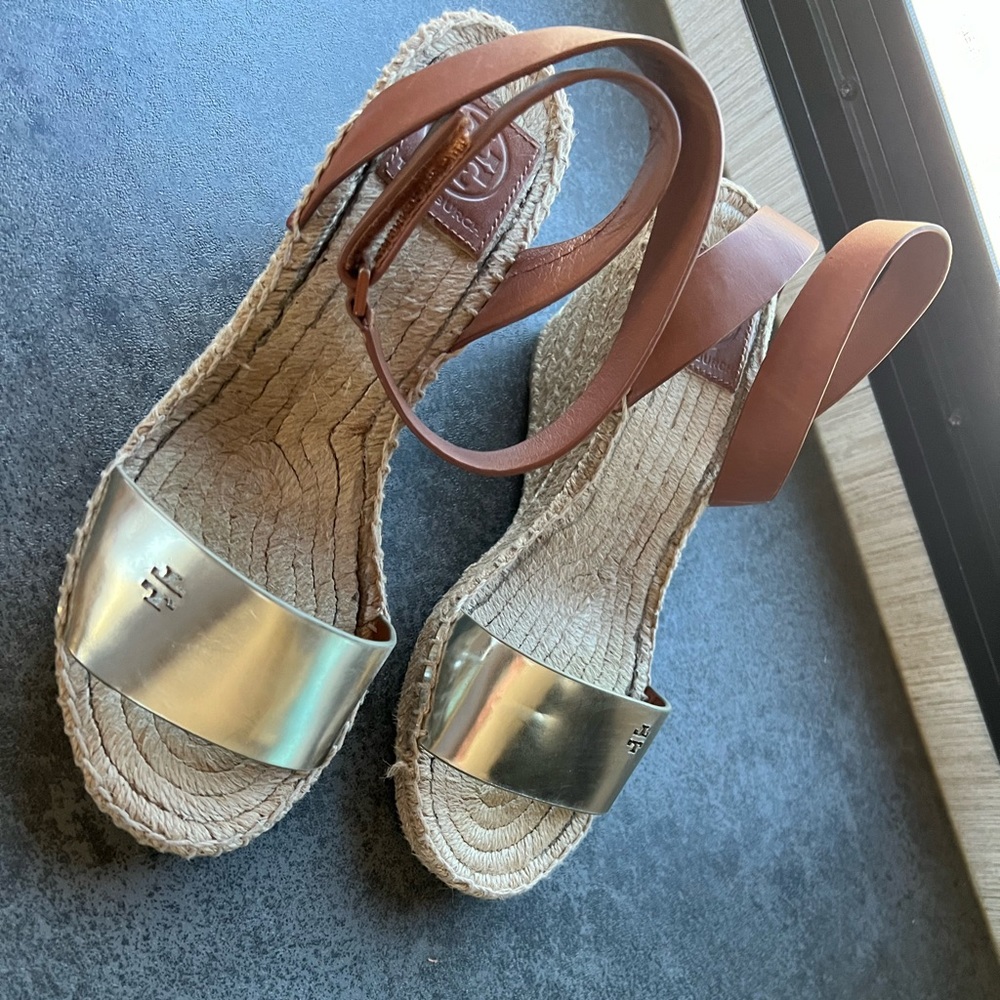 Tory Burch Espadrilles metallic boho